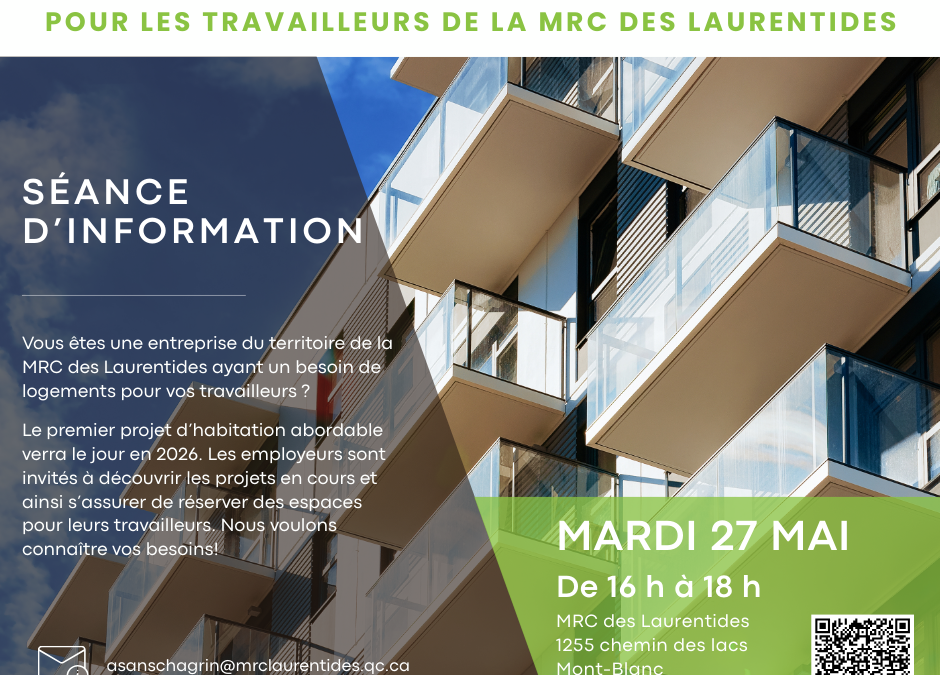 Séance d’information – Fiducie de logement abordable pour les travailleurs de la MRC des Laurentides